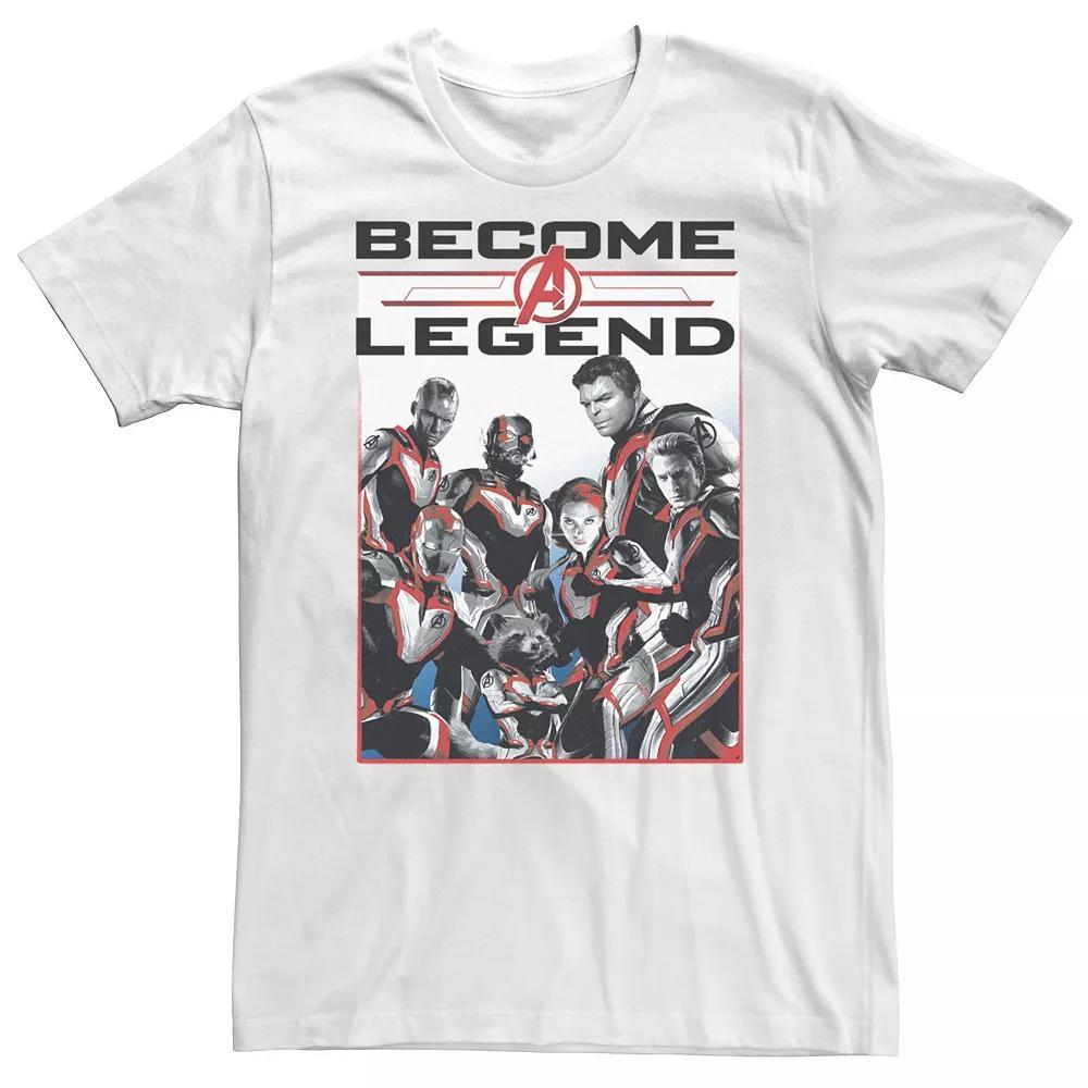 Big & Tall Marvel Avengers Endgame Become A Legend Tee, Men's, Size: 4XL, White Product Image