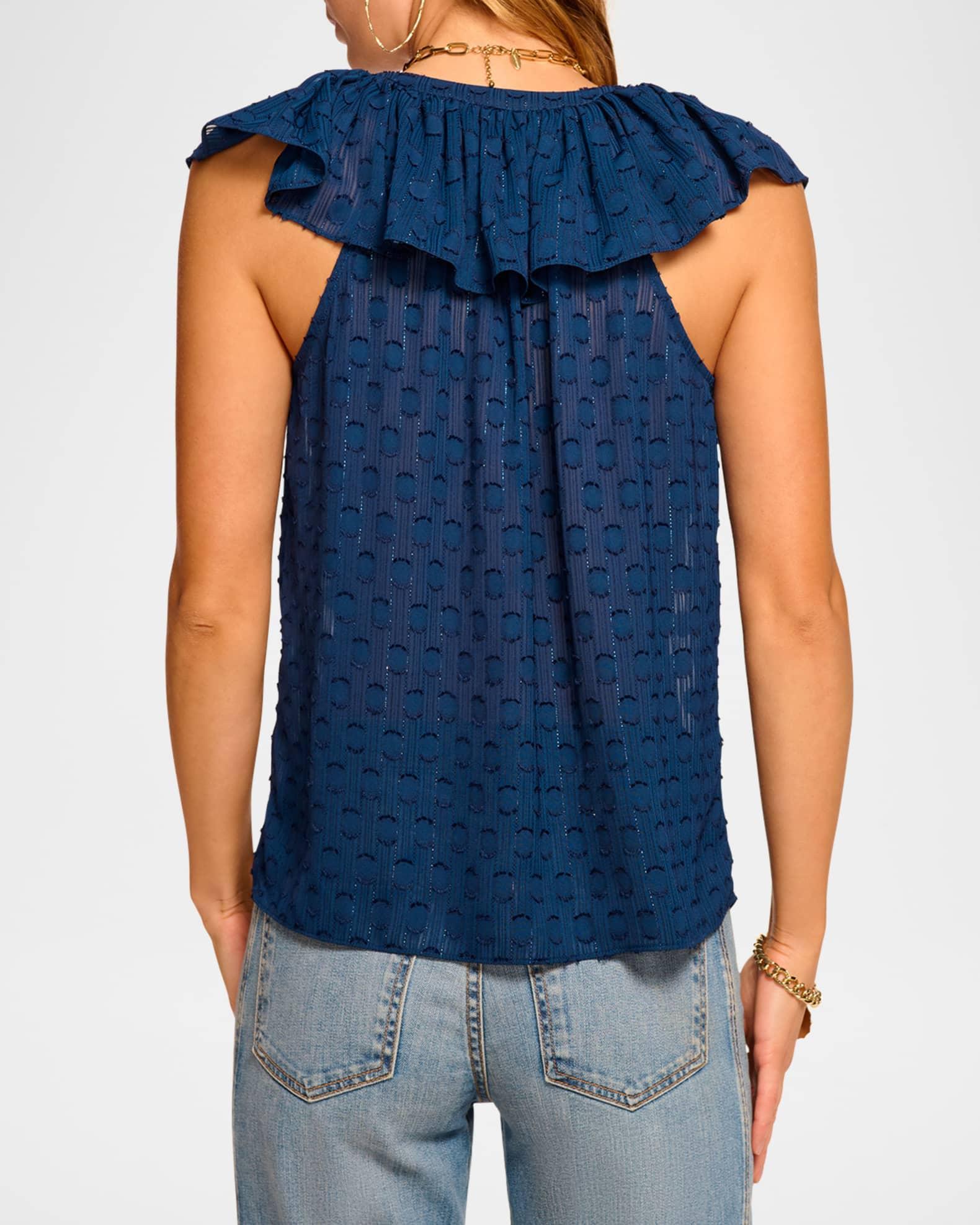 Silvia Dot Ruffle-Trim Top Product Image