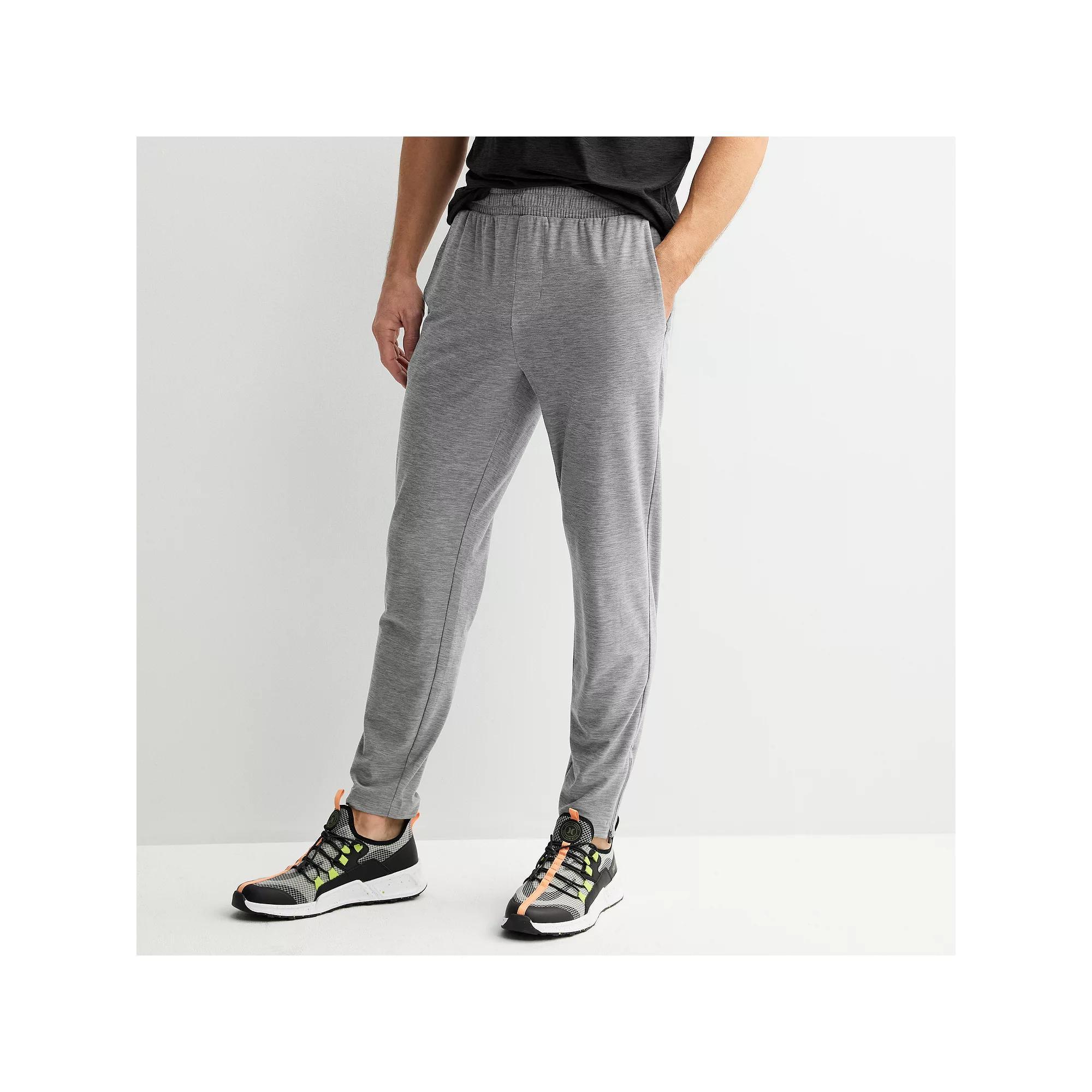 Men's FLX Tapered Zip Wander Joggers, Size: Medium, Grey Grey Product Image