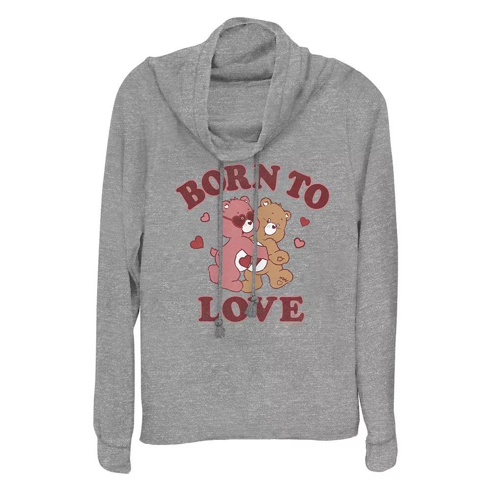 Women's Care Bears Born To Love Cowlneck Graphic Lightweight Long Sleeve,  Product Image