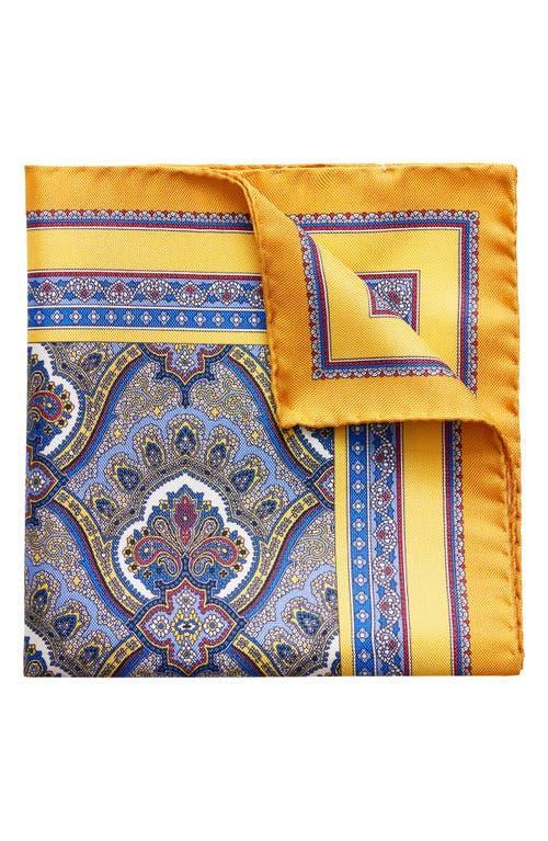 Mens Print Silk Pocket Square Product Image