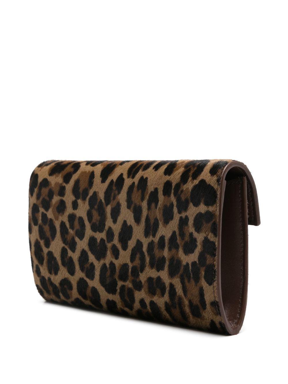 leopard-print clutch bag Product Image