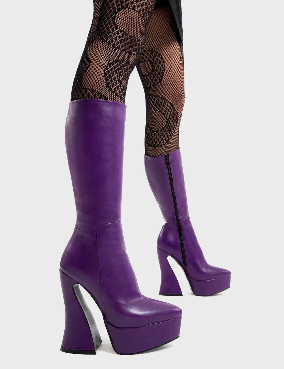 Sketchy Platform Calf Boots Product Image