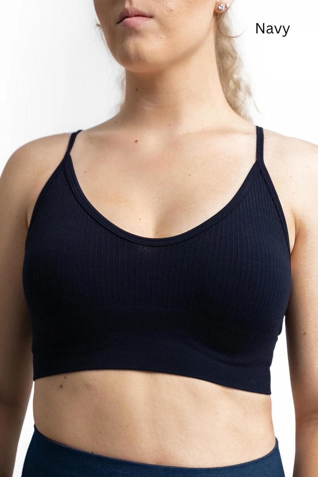 Ribbed Bra With Adjustable Straps Product Image