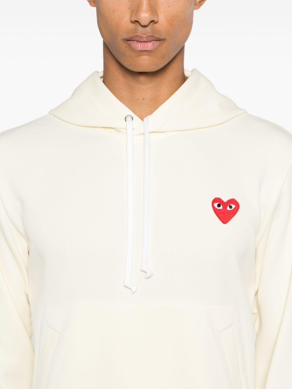 heart-patch hoodie Product Image