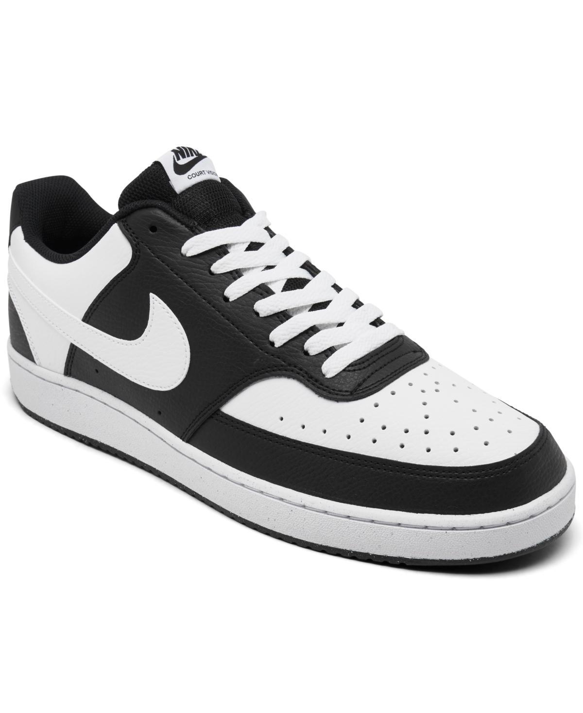 Nike Court Vision Next Nature Women's Low-Top Shoes, Size: 10.5, Black White Product Image