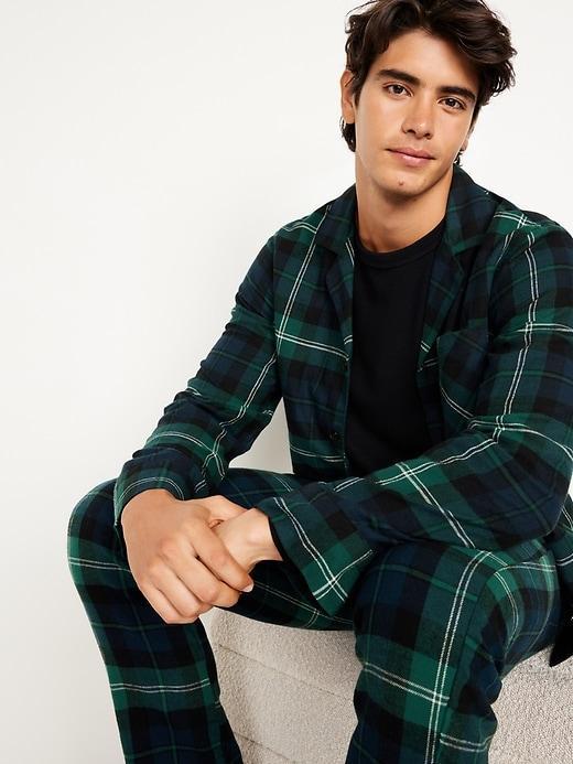 Printed Flannel Pajama Set for Men Product Image