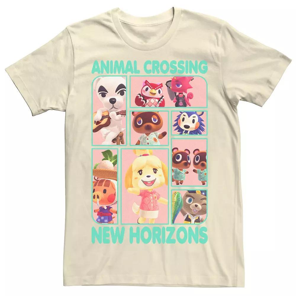 Men's Animal Crossing New Horizons Villager Box Up Tee, Size: 3XL, Natural Product Image