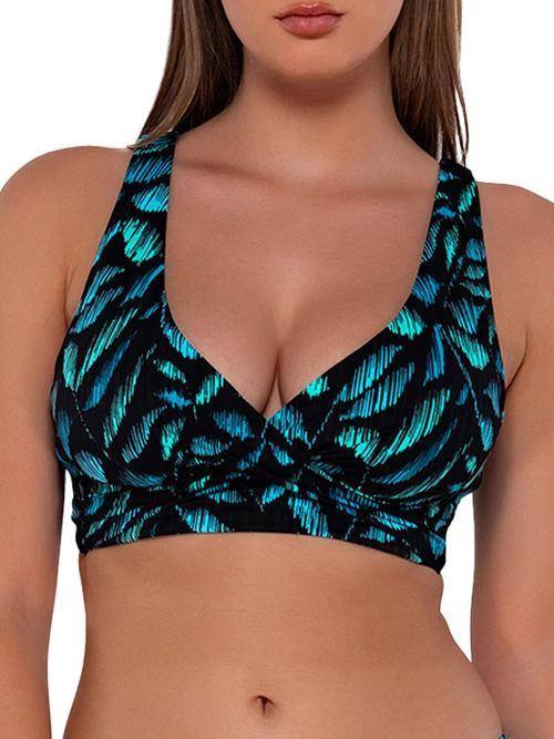 Printed Elsie Underwire Wrap Bikini Top Product Image