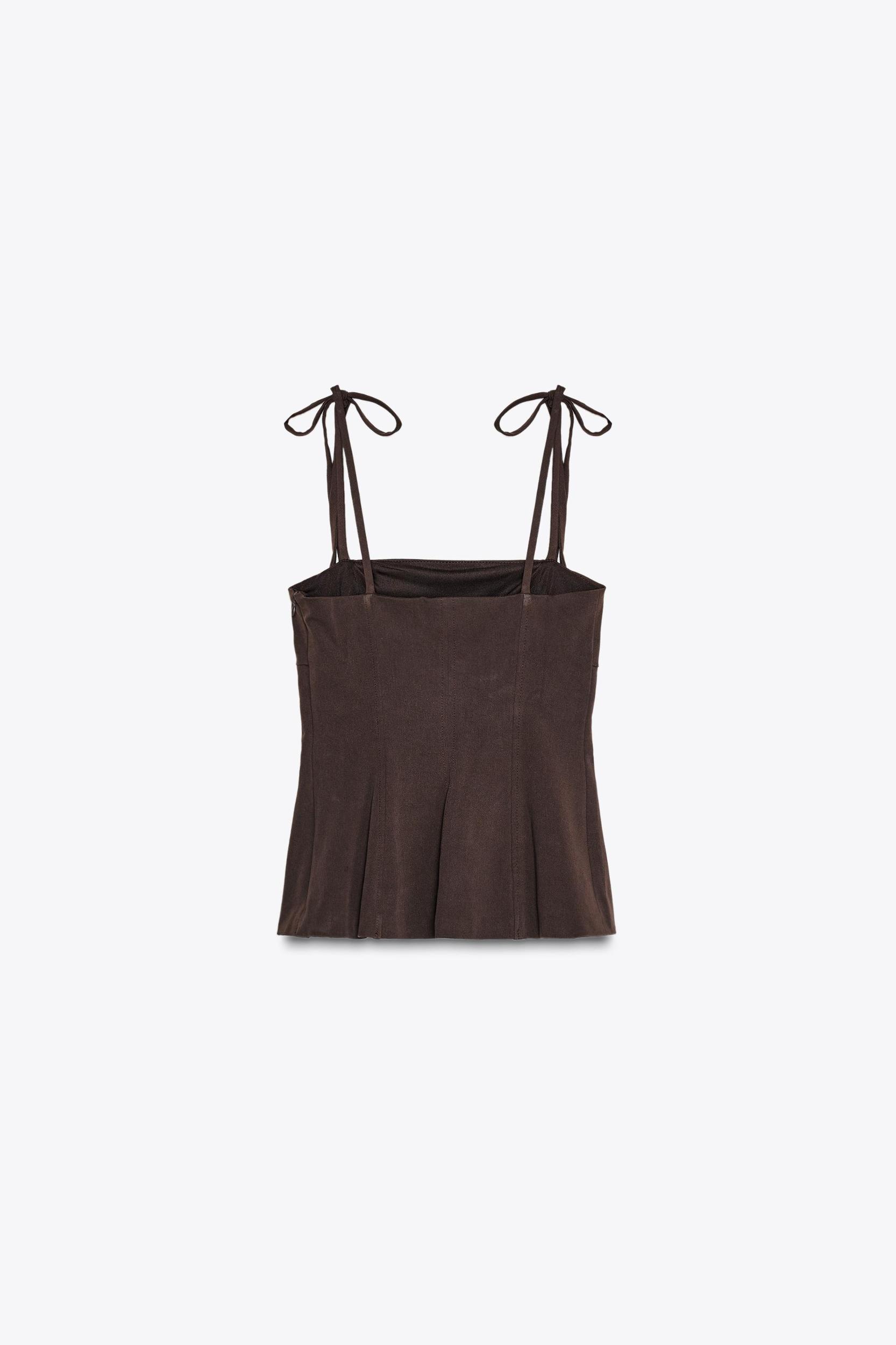 STRETCH TOP WITH BOWS Product Image