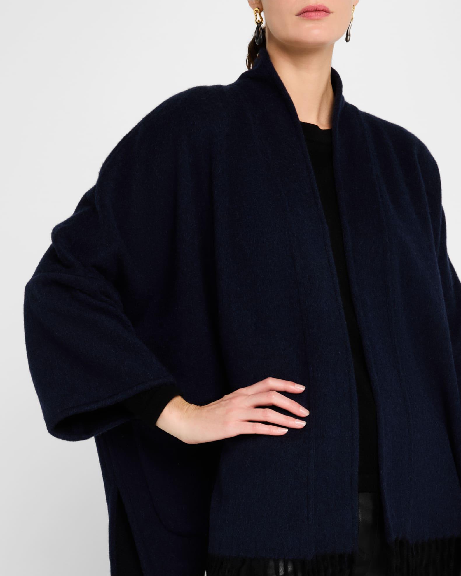 Cashmere Fringe Cape Product Image