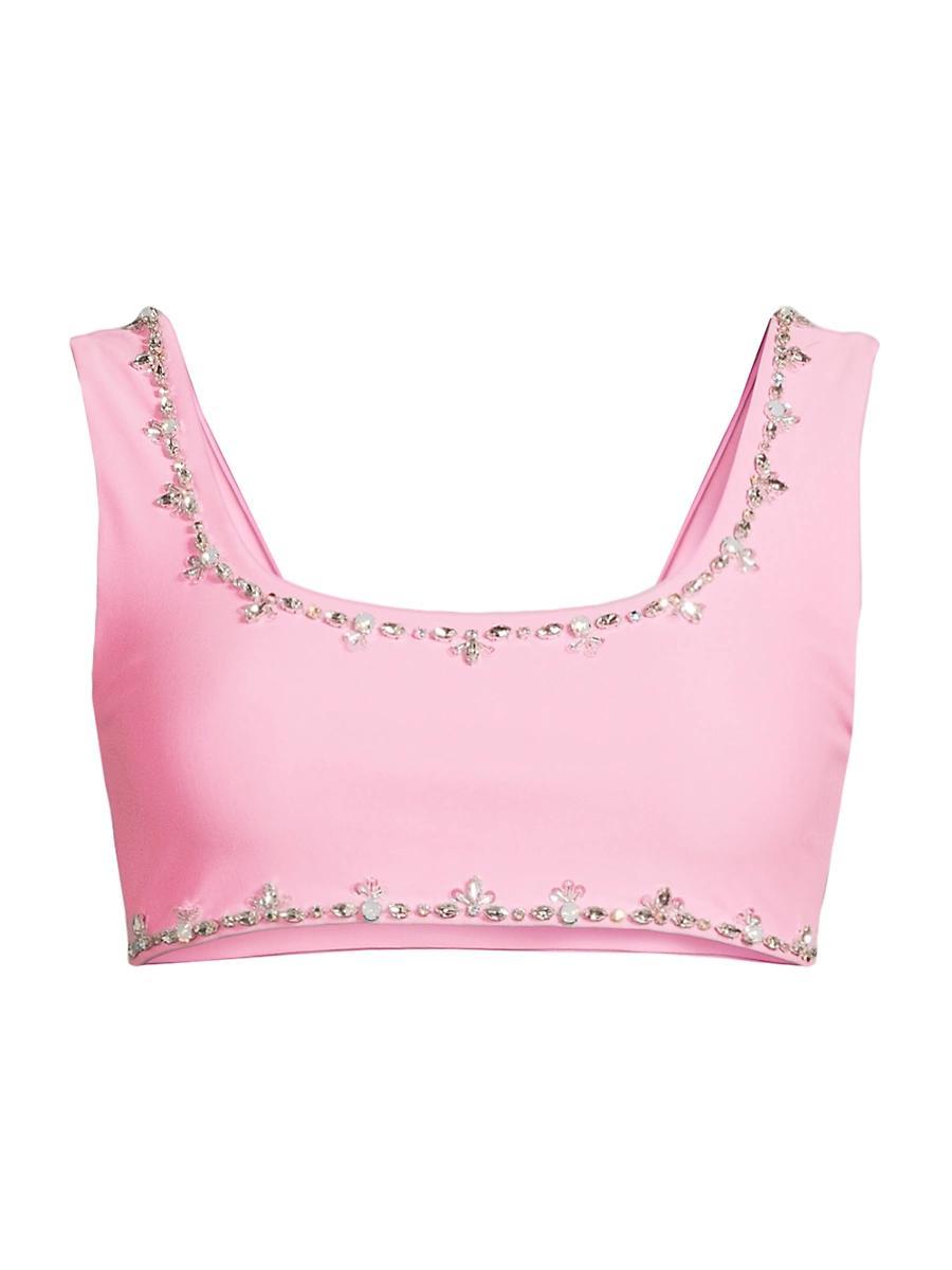 Womens Aaliyah Embellished Bikini Top Product Image