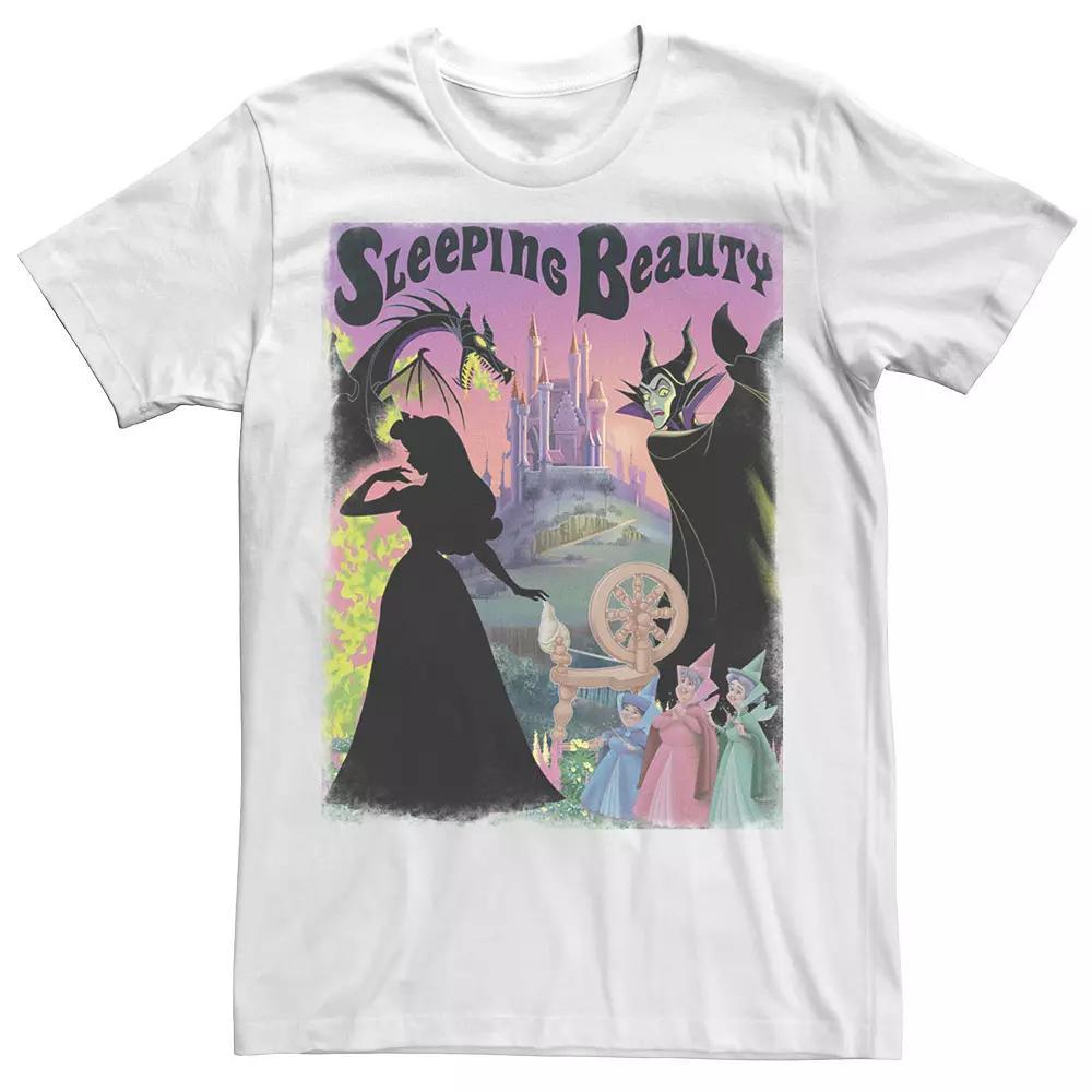 Disney's Sleeping Beauty Aurora Maleficent Men's Poster Tee, Size: 3XL, White Product Image