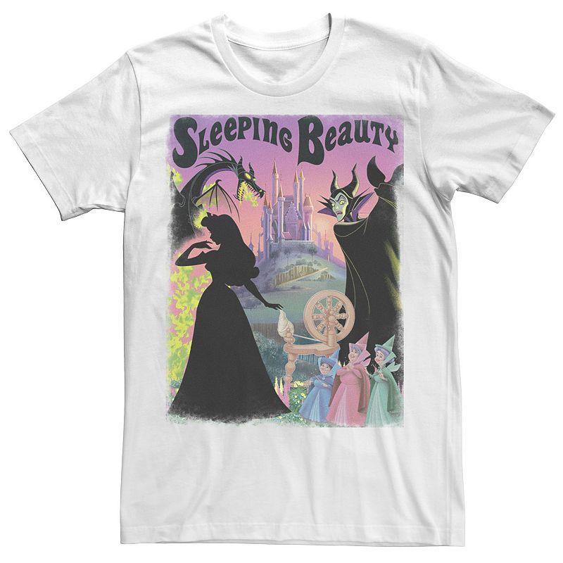 Disney's Sleeping Beauty Aurora Maleficent Men's Poster Tee, Size: 3XL, White Product Image