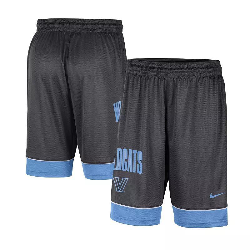 Mens Nike Charcoal/Light Blue Villanova Wildcats Fast Break Shorts Product Image