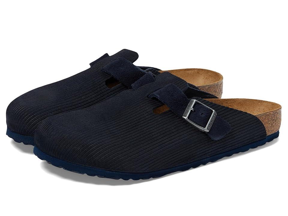 Birkenstock Boston Corduroy (Midnight) Men's Sandals Product Image