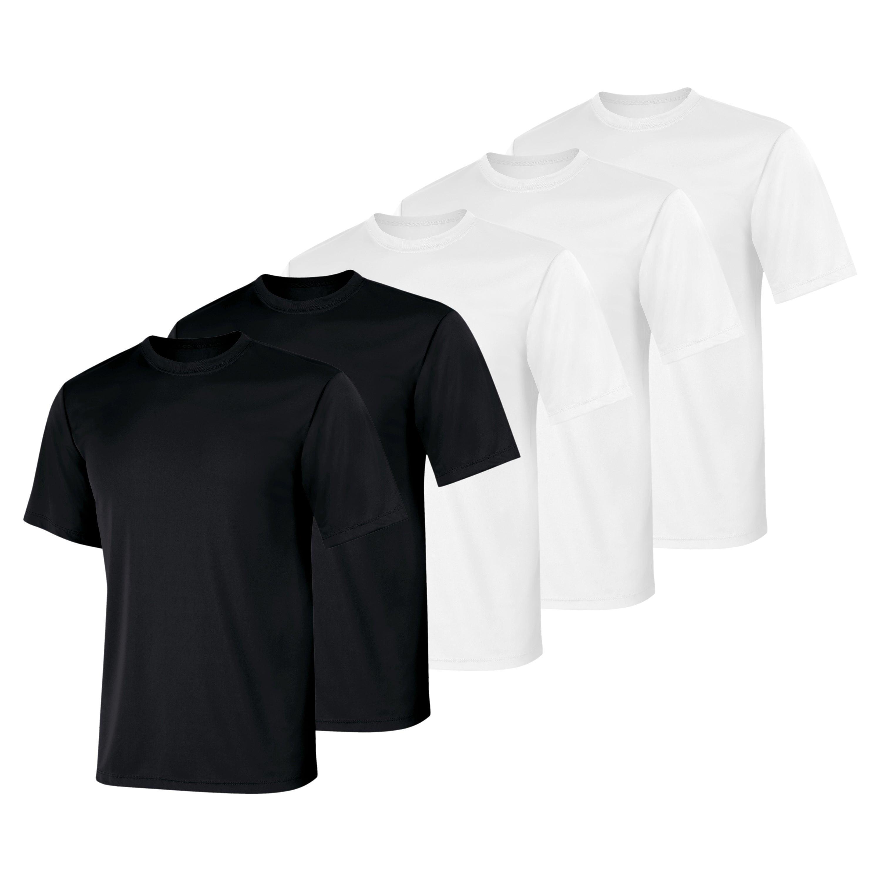 Hanes Sport Cool DRI Mens Performance T-Shirt, Value 5-Pack Black/White/Navy/Graphite/Deep Royal S Product Image