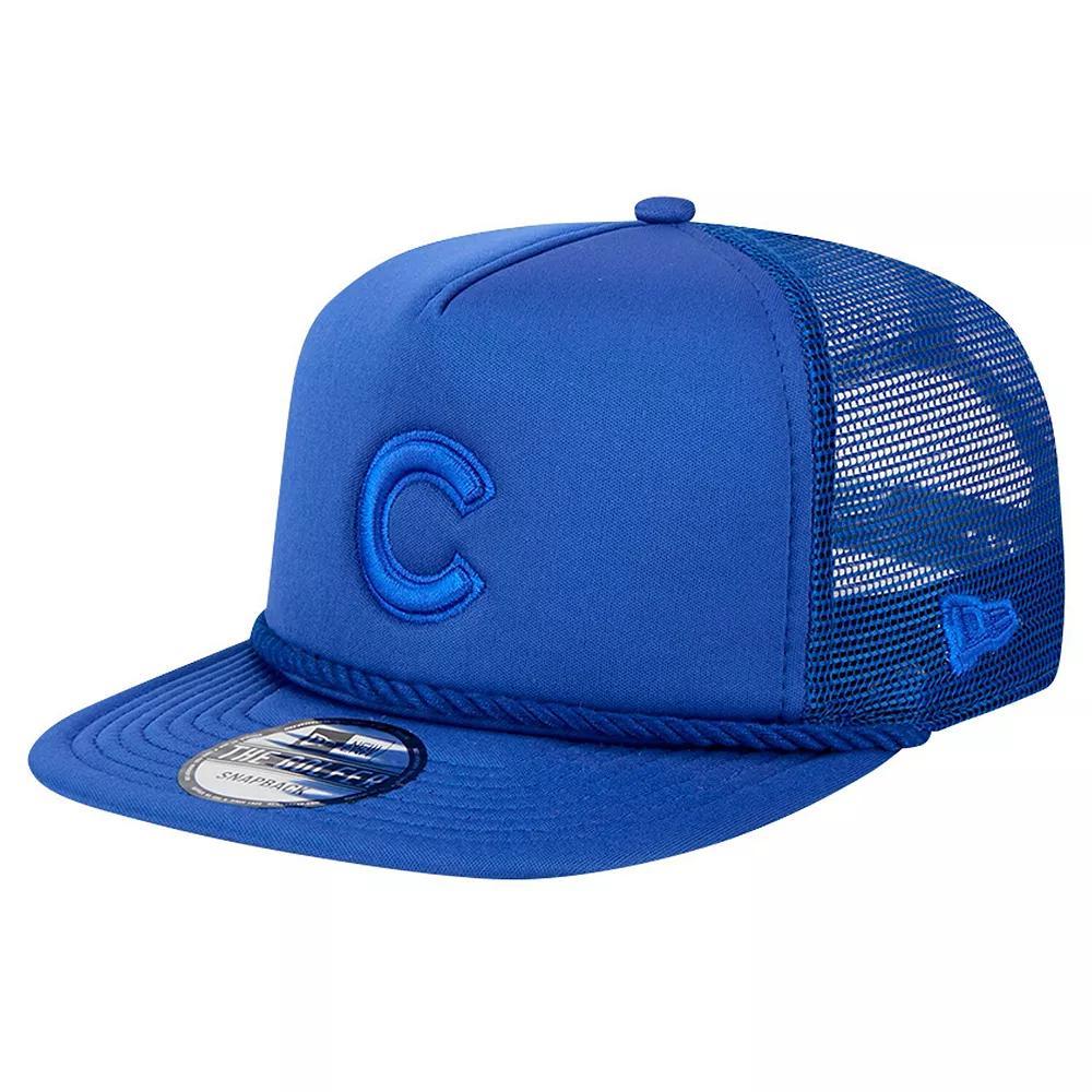 Men's New Era Royal Chicago Cubs Tone Foam Meshback Golfer Snapback Hat, Blue Product Image