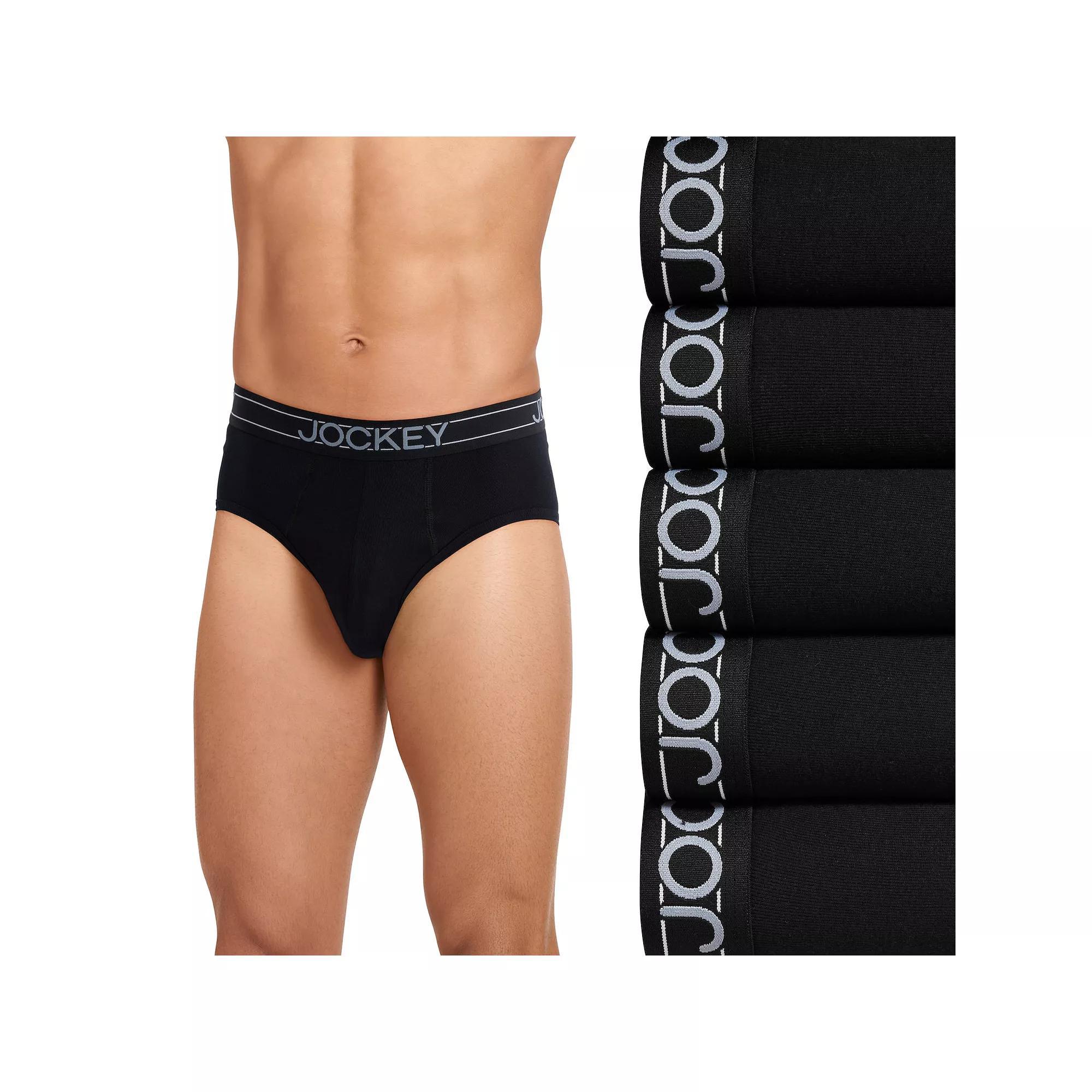 Men's Jockey® 5-Pack Lightweight Cotton Blend Brief,  Product Image