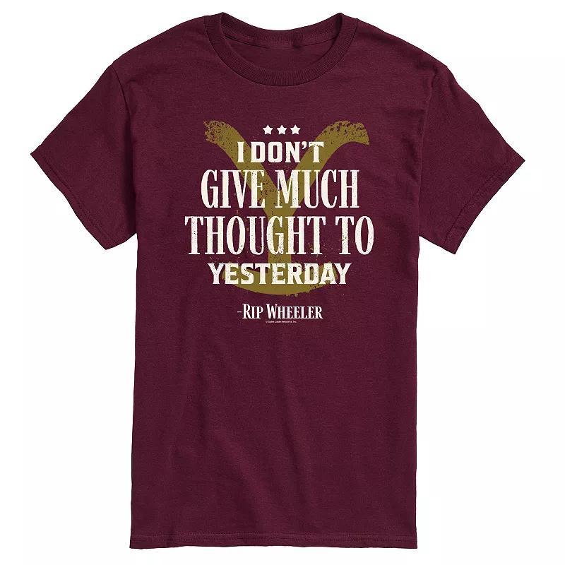 Mens Yellowstone Dont Give Much Thought Graphic Tee Product Image