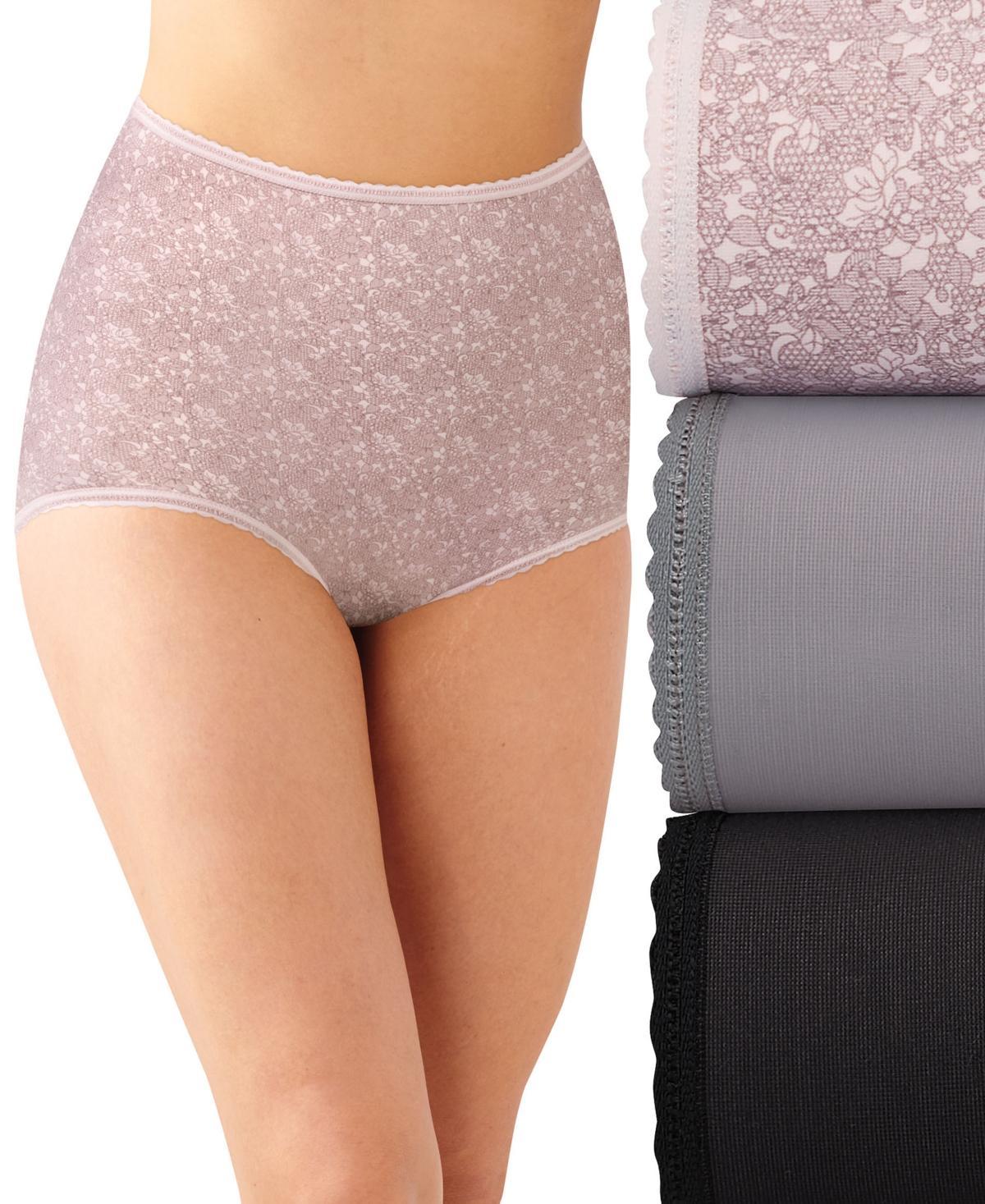 Bali Skimp Skamp 3-Pack Brief Underwear DFA633, Womens Product Image