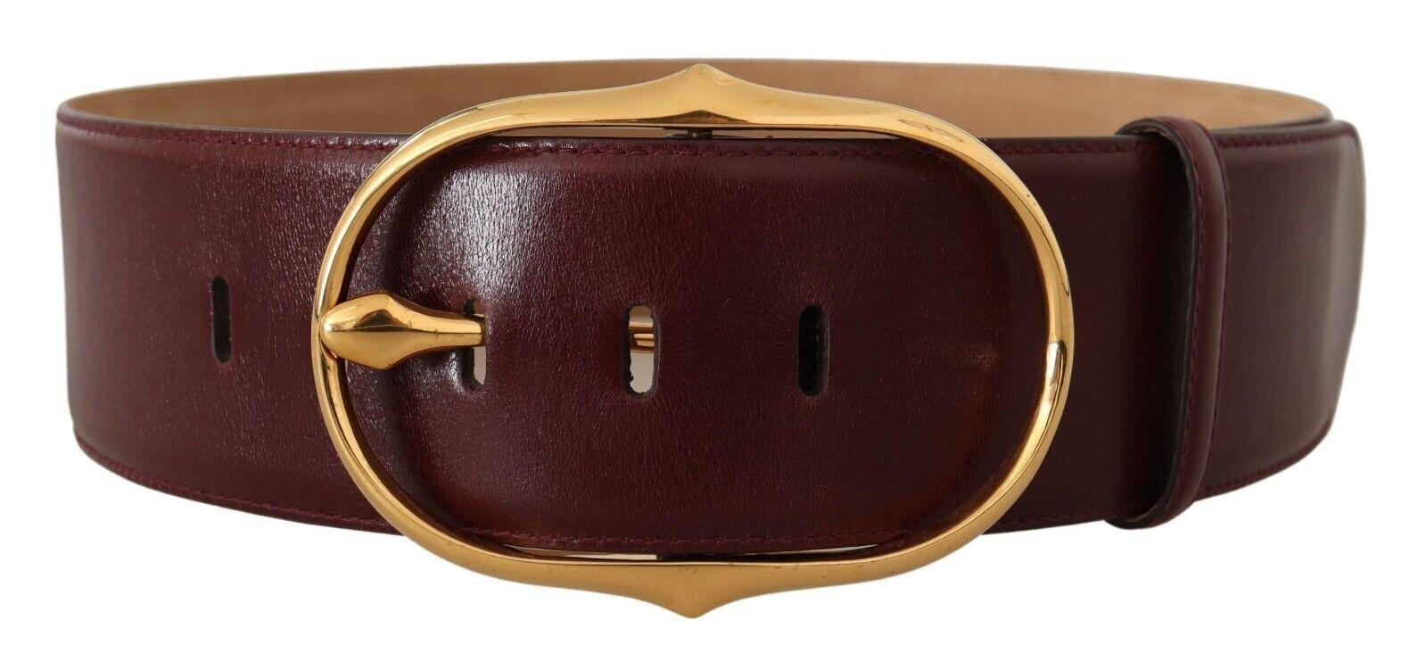 DOLCE & GABBANA Elegant Leather Belt With Oval Women's Buckle In Brown Product Image