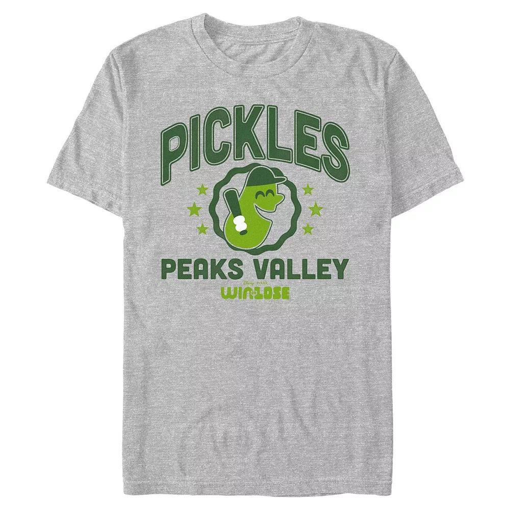 Men's Win Or Lose Pickles Peaks Valley Graphic Tee, Size: XL, Athletic Grey Product Image