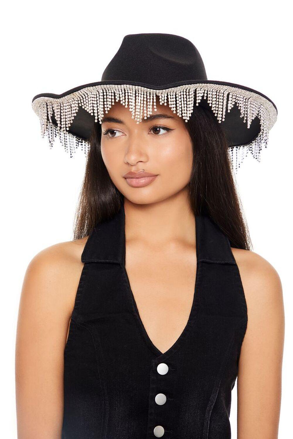 Rhinestone Fringe Cowboy Hat | Forever 21 Product Image