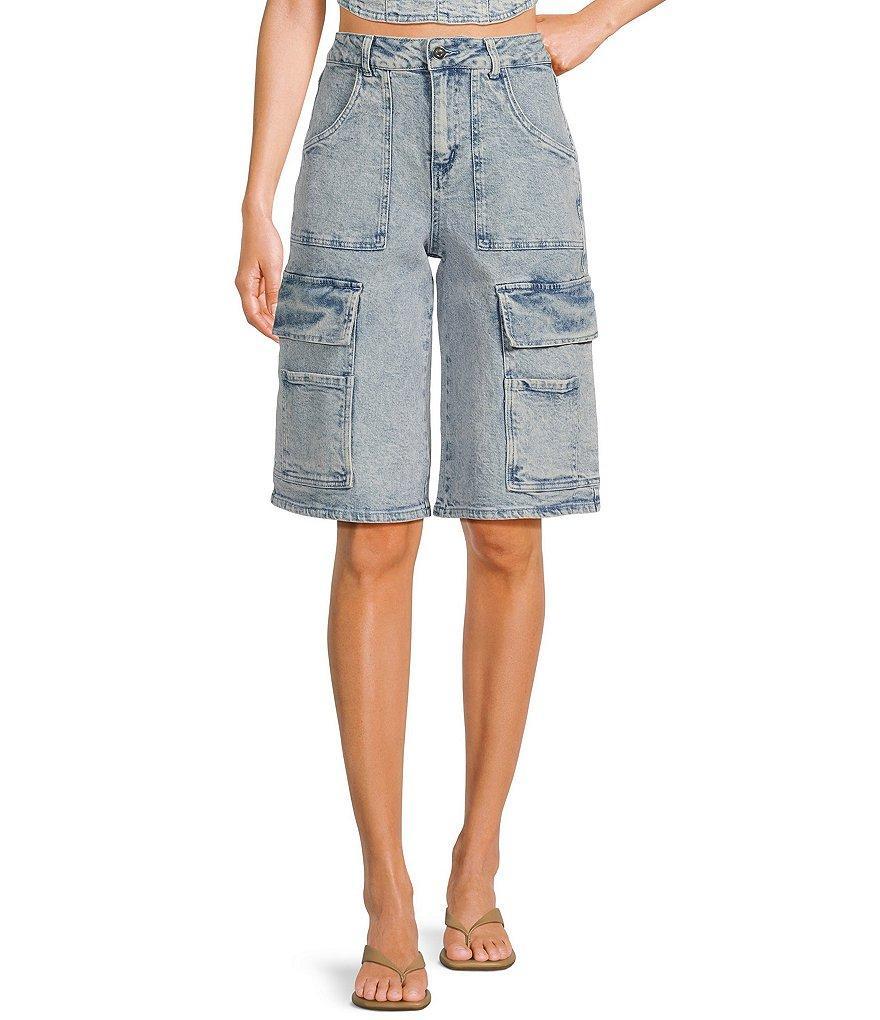 GB Denim Cargo Bermuda Jorts Product Image