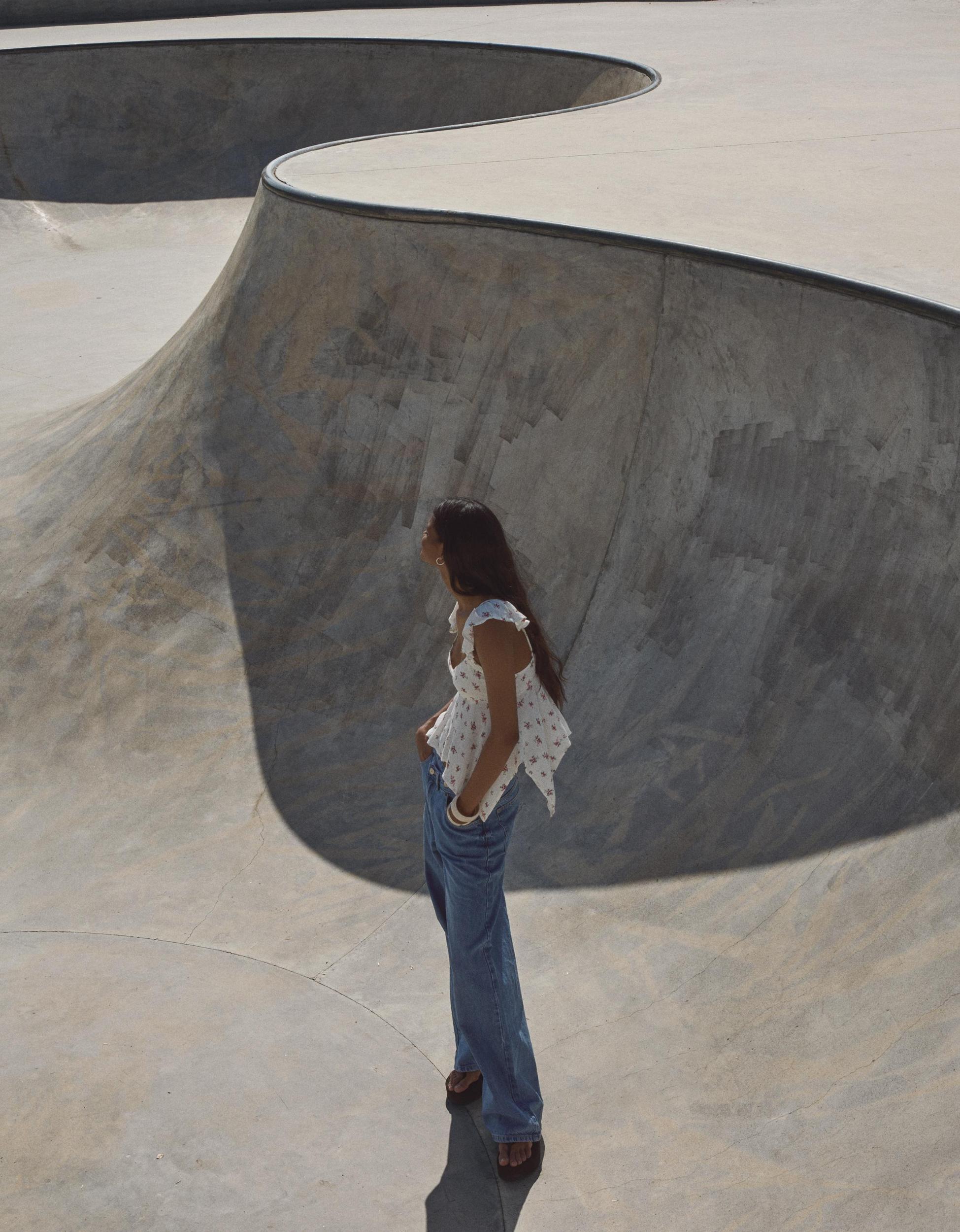 Textured printed blouse Product Image