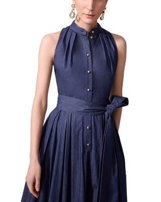 Belted Midi Dress Product Image