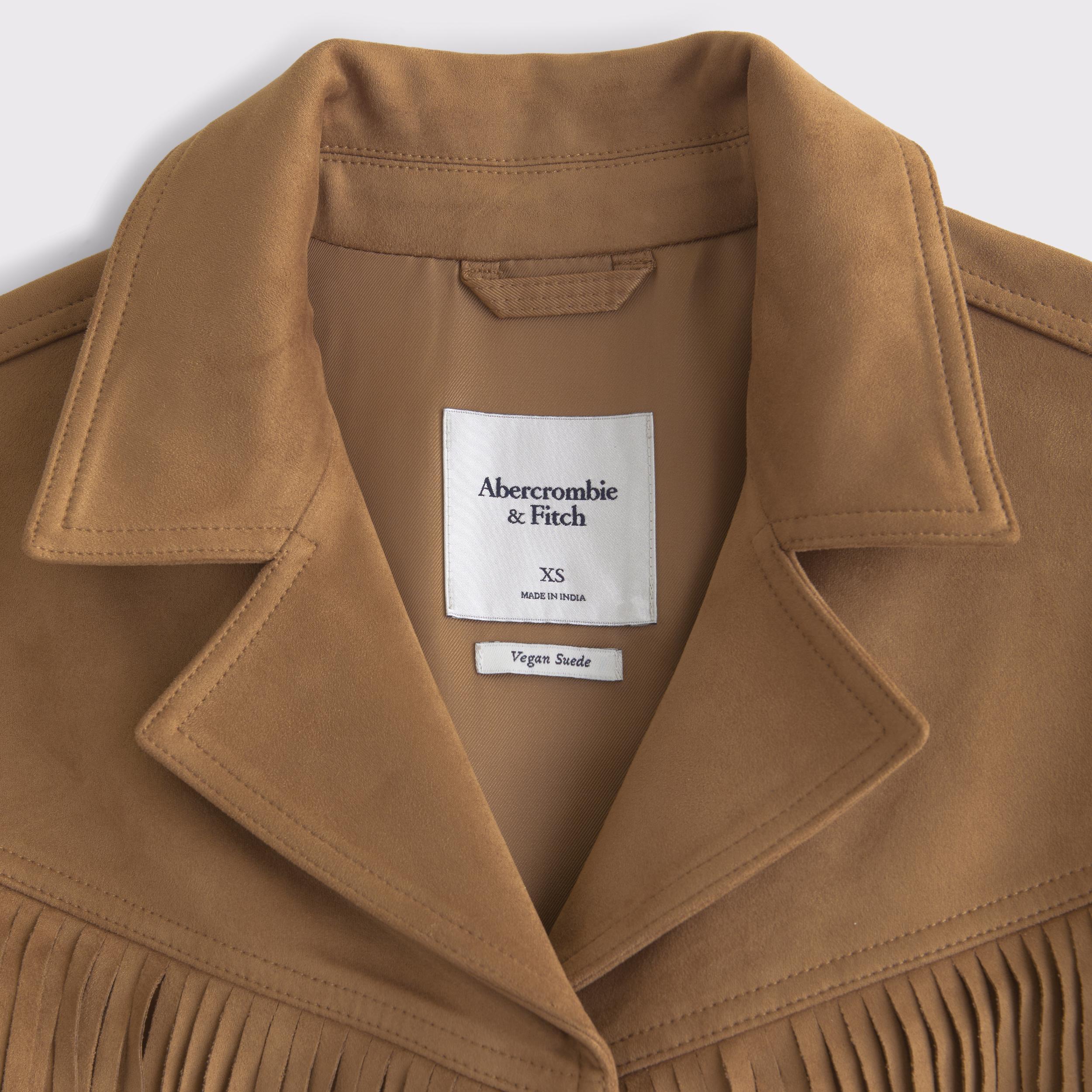 Vegan Suede Fringe Jacket Product Image