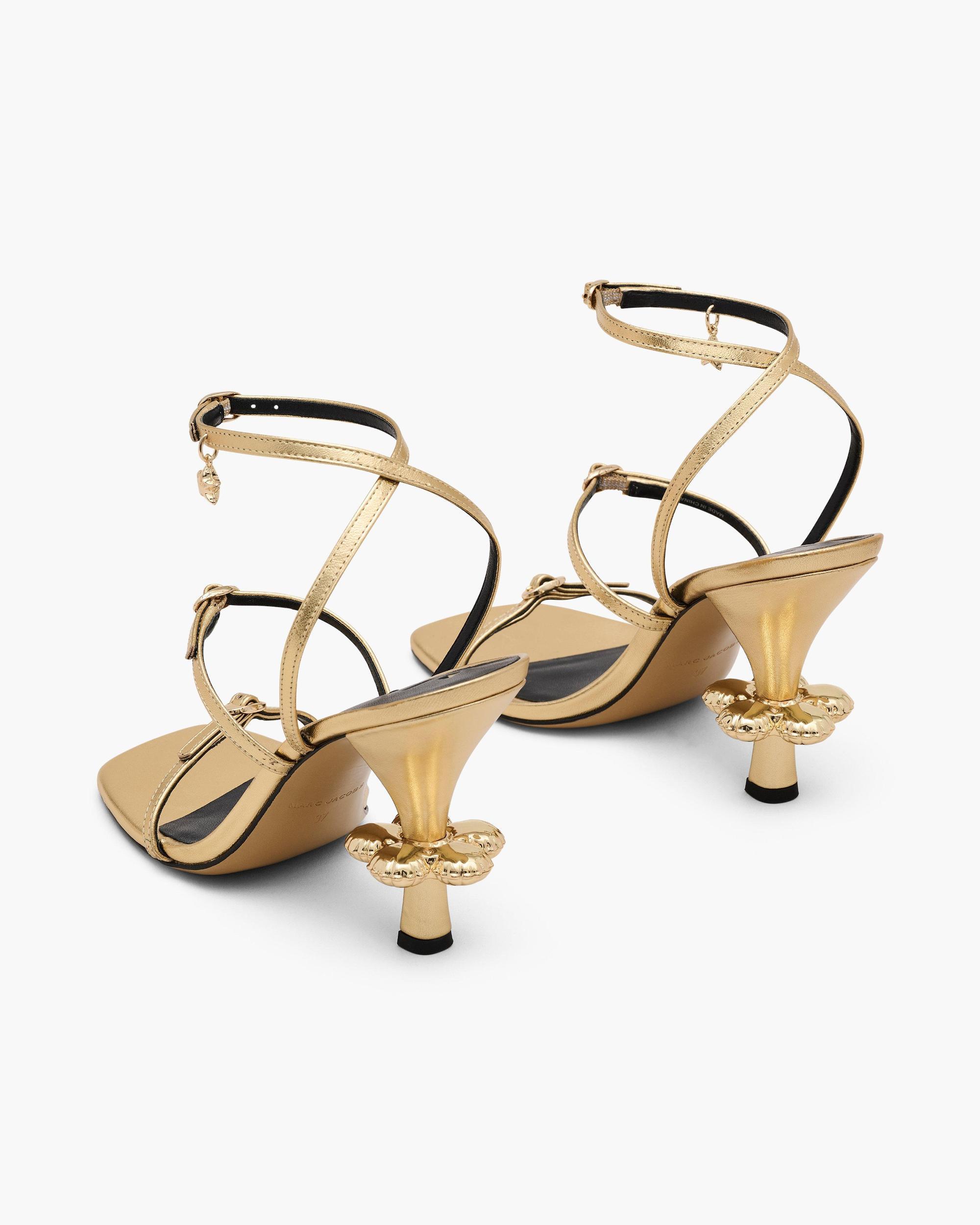 The Metallic Leather Daisy Heel Product Image