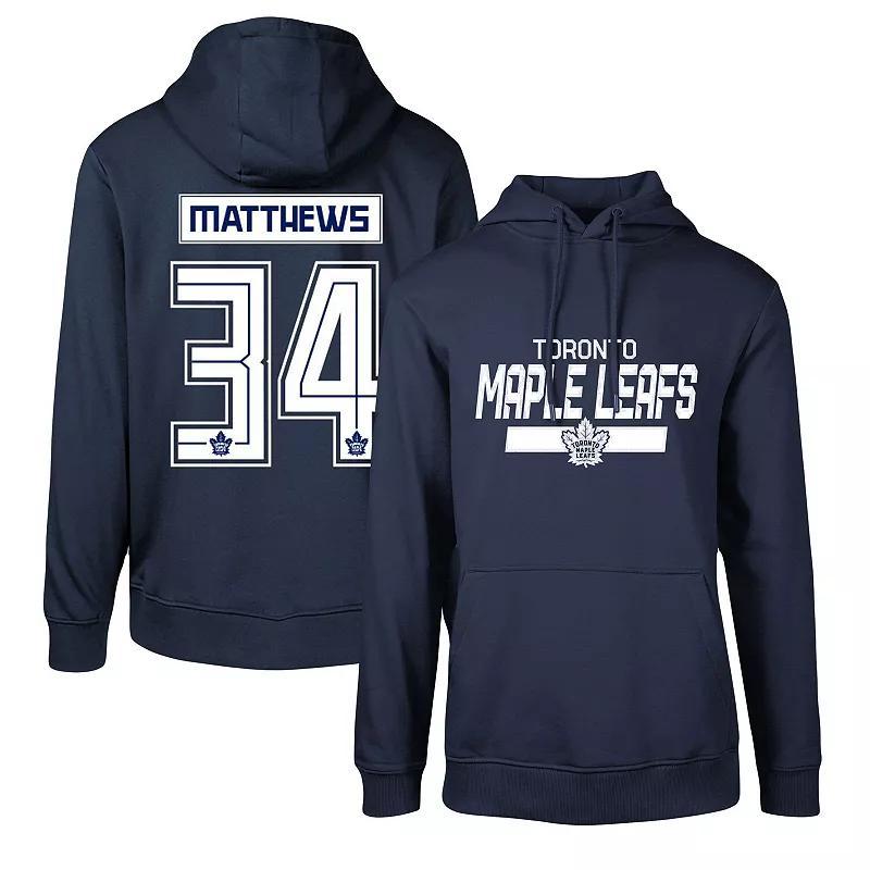 Mens Levelwear Auston Matthews Navy Toronto Maple Leafs Podium Name & Number Pullover Hoodie Mpl Blue Product Image