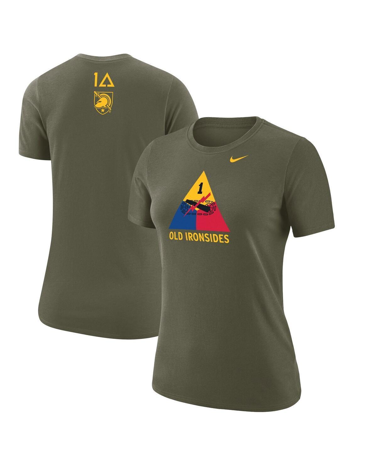 Womens Nike Olive Army Black Knights 1st Armored Division Old Ironsides Operation Torch T-shirt Product Image