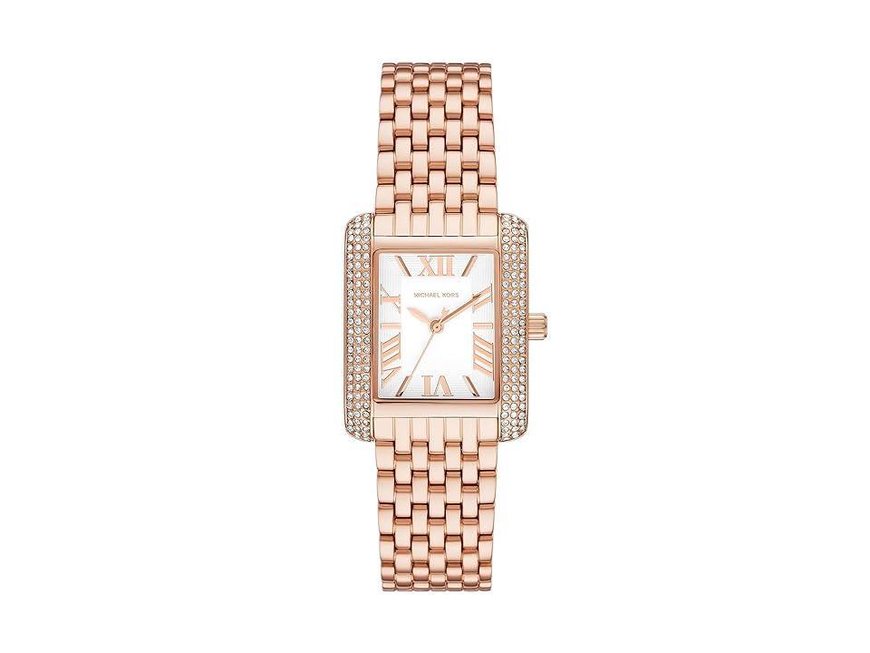 Michael Kors Womens Emery Three-Hand Gold Tone Stainless Steel Bracelet Watch Product Image