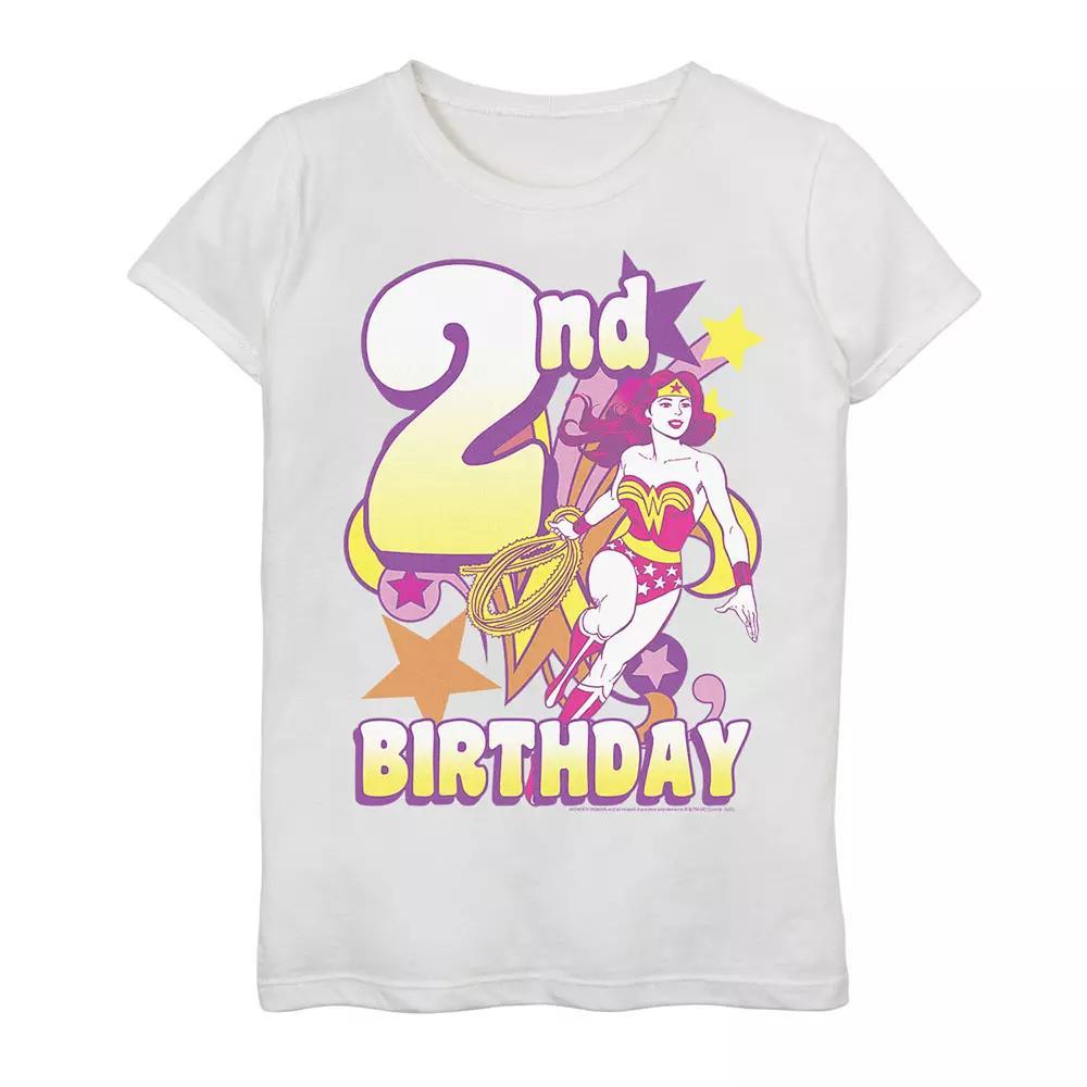 Girls 7-16 DC Comics Wonder Woman Invisible 2nd Birthday Tee, Girl's,  Product Image