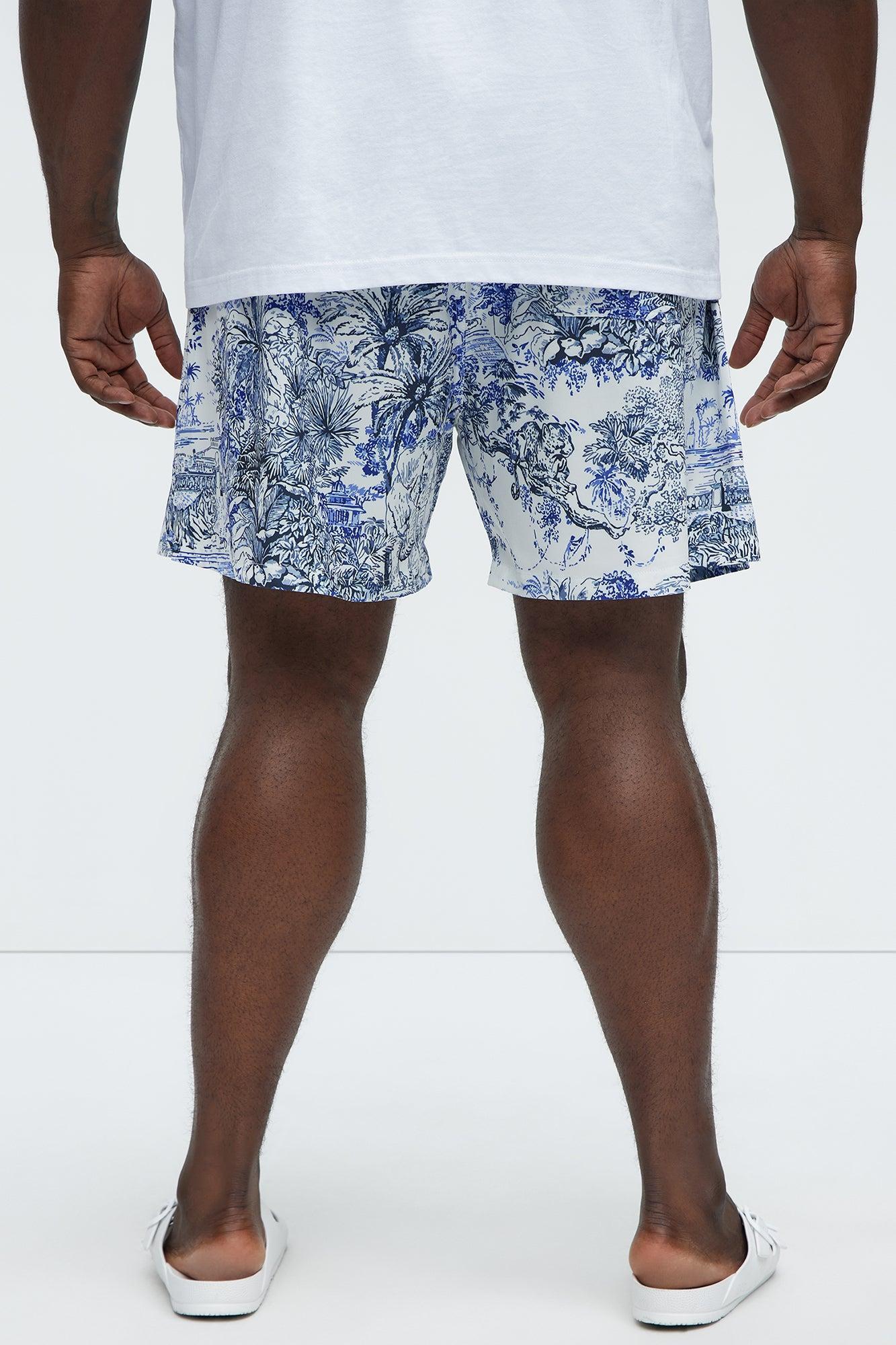 Subtle Jungle Swim Mid Trunk - White/combo Product Image