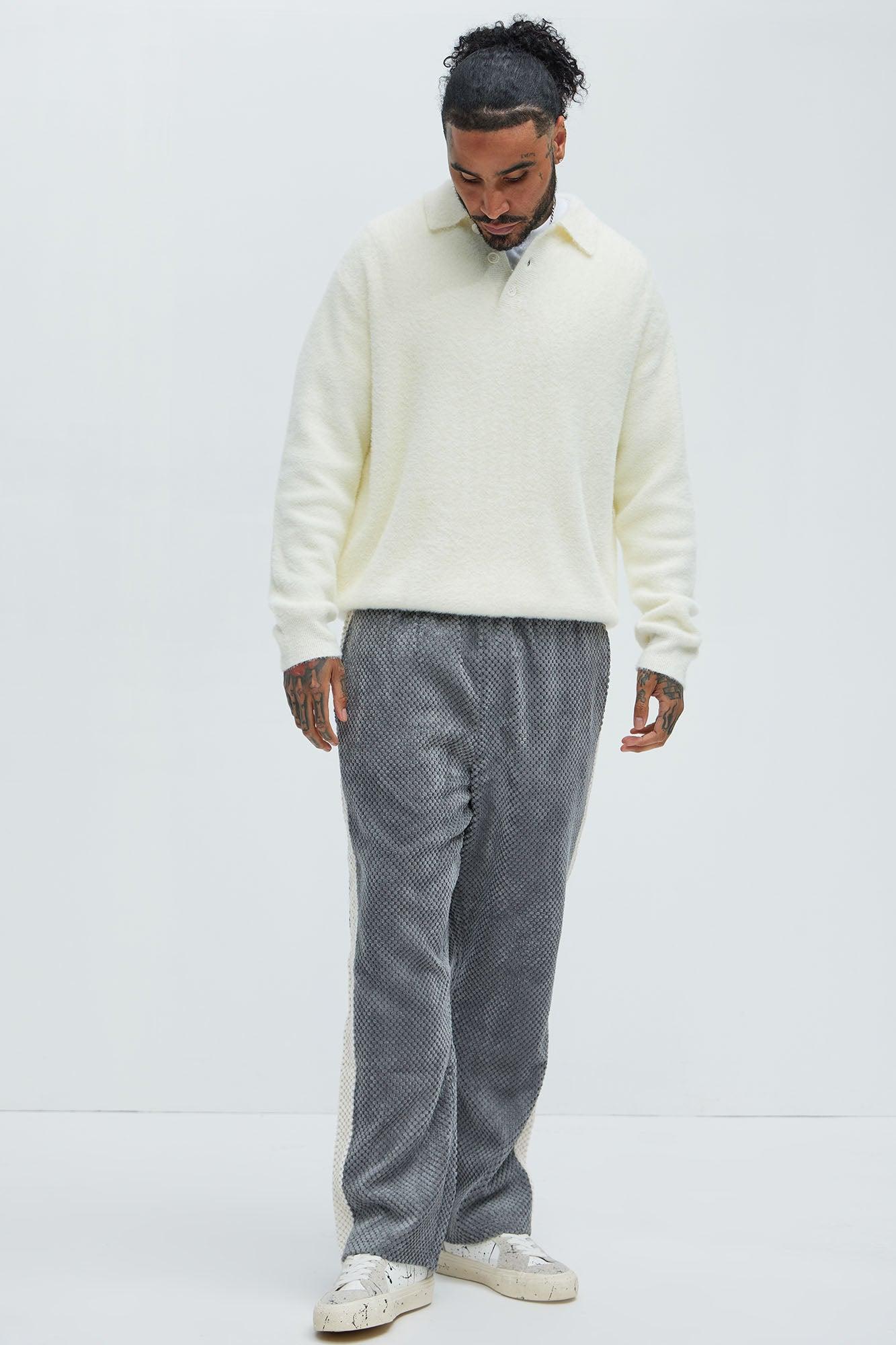 Amusing Sweater Knit Polo - Off White Product Image