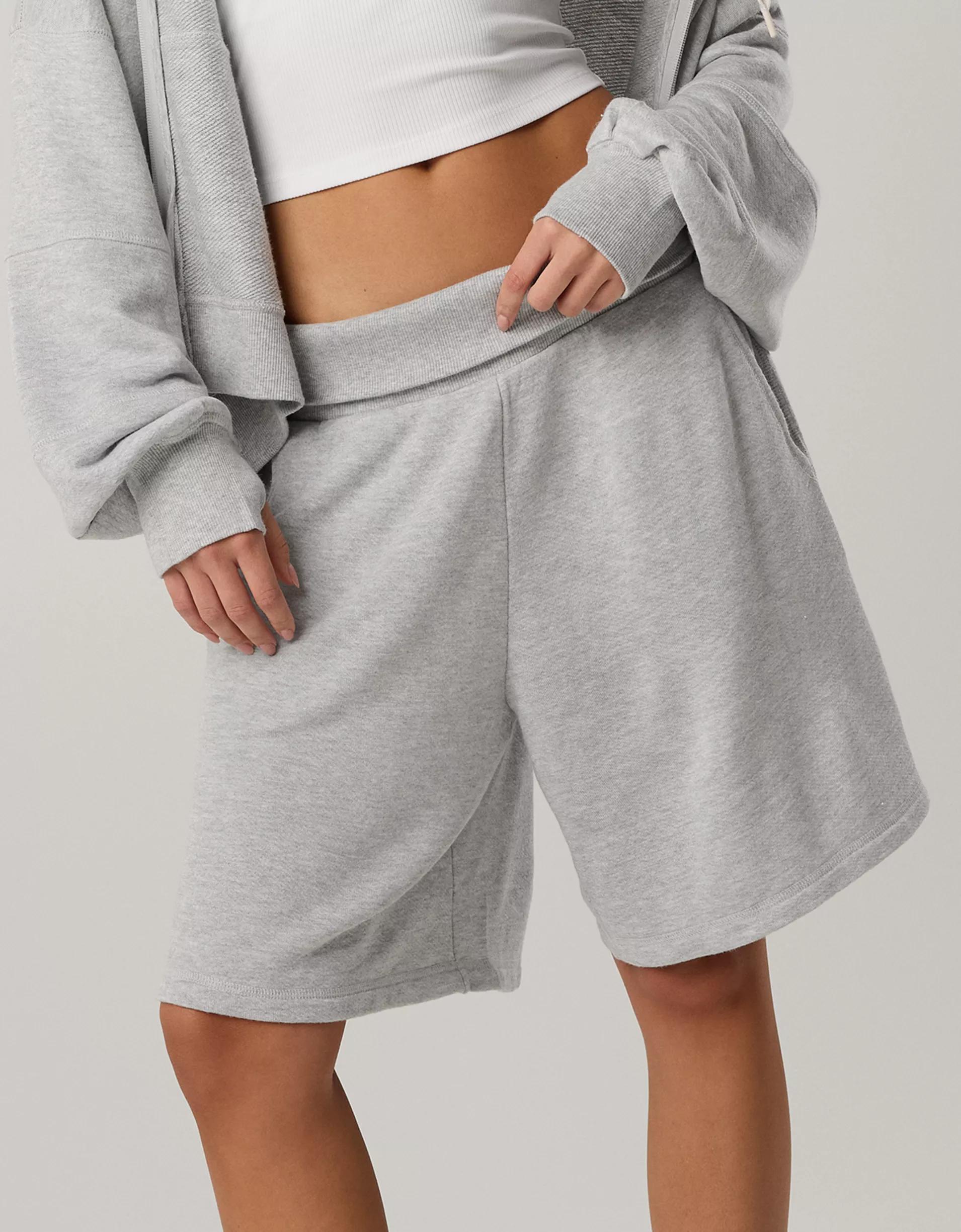 OFFLINE By Aerie Keep It 100 Terry Foldover Long Short Product Image