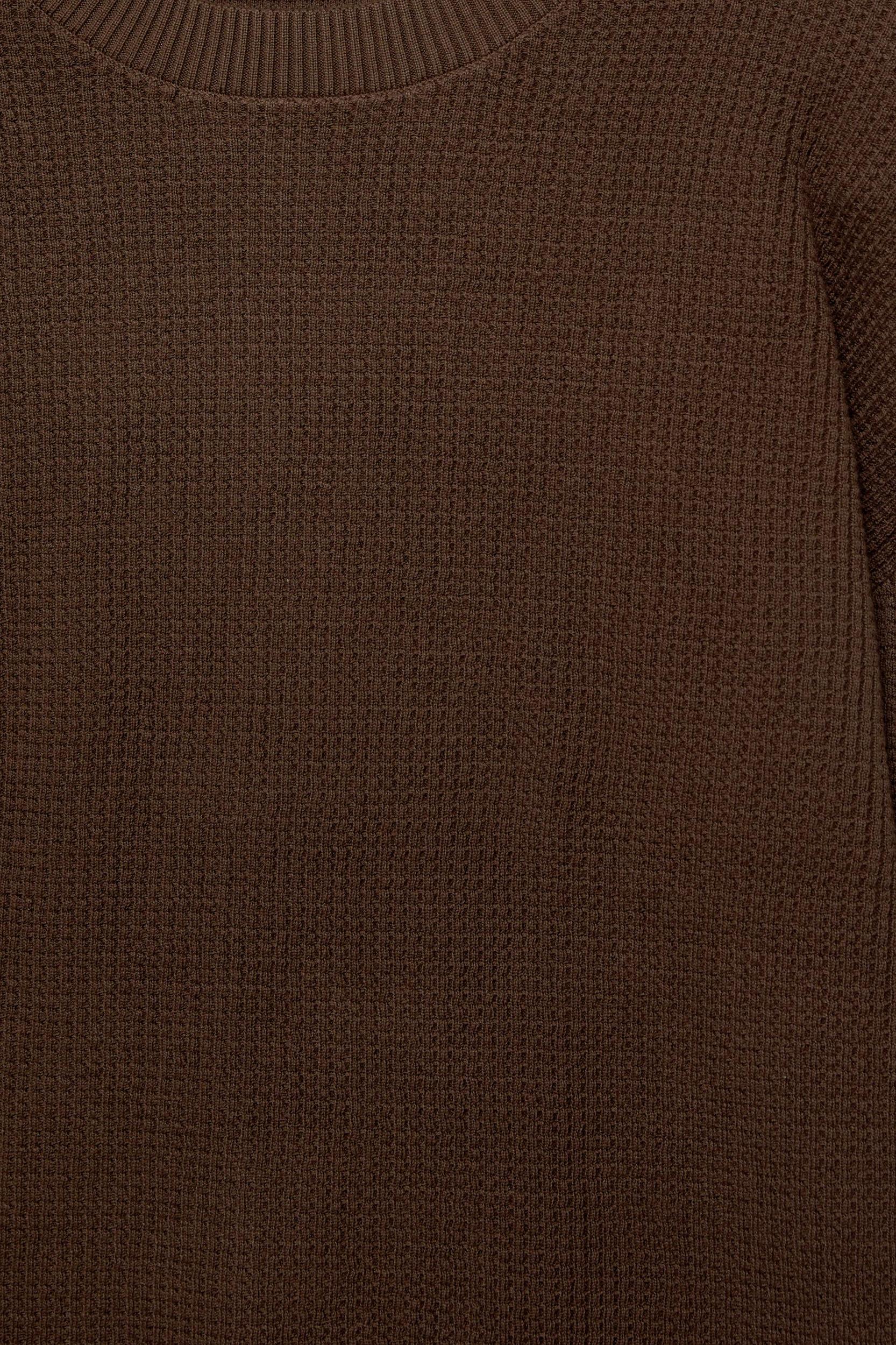 Waffle knit sweater Product Image