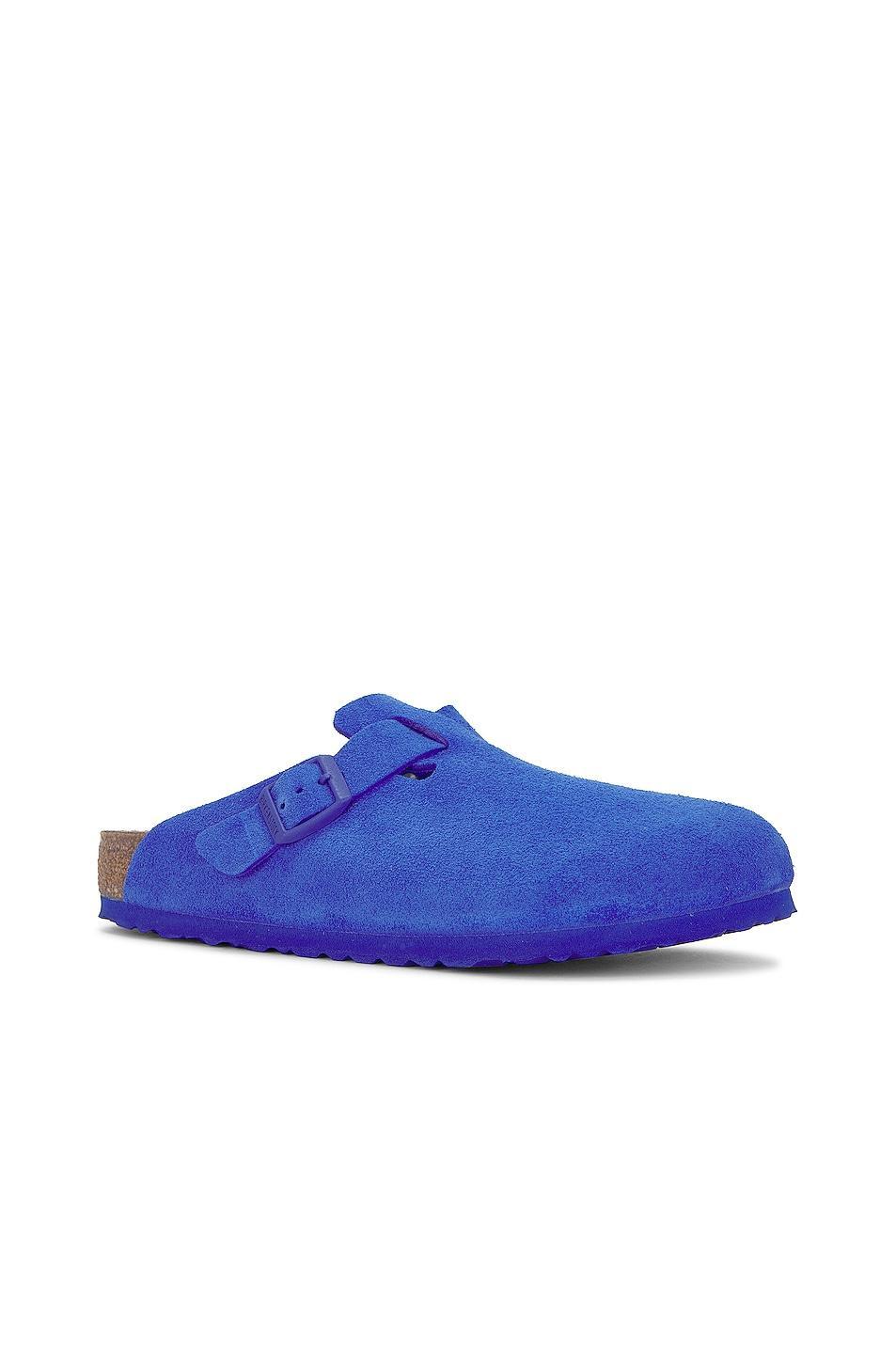 Birkenstock Mens Boston Suede U - Shoes Blue/Blue Product Image