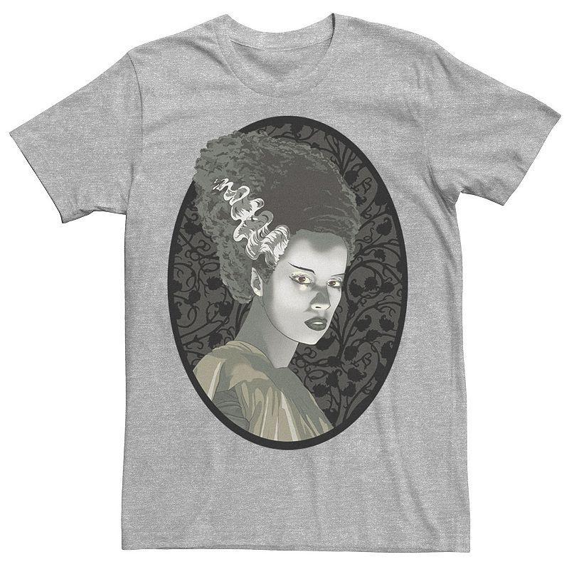 Men's Universal Monsters Bride Of Frankenstein Illustrated Graphic Tee, Size: XL, Athletic Grey Product Image