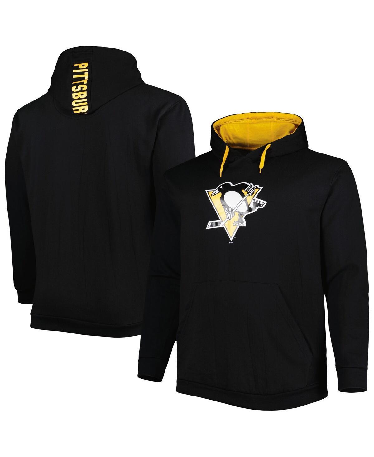 Mens Pittsburgh Penguins Logo Big & Tall Fleece Pullover Hoodie Product Image