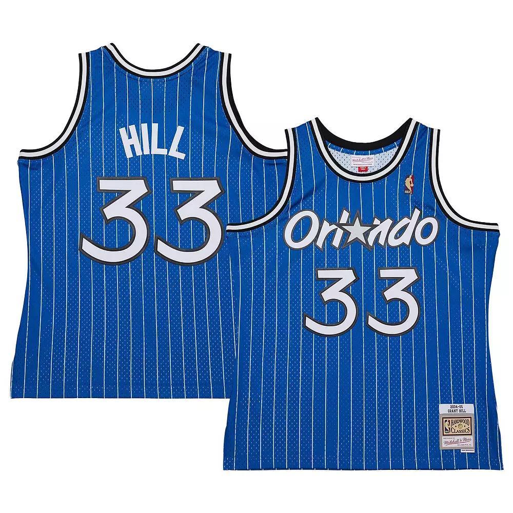 Men's Mitchell & Ness Grant Hill Blue Orlando Magic 2004/05 Hardwood Classics Swingman Jersey, Size: Medium, Mag Blue Product Image