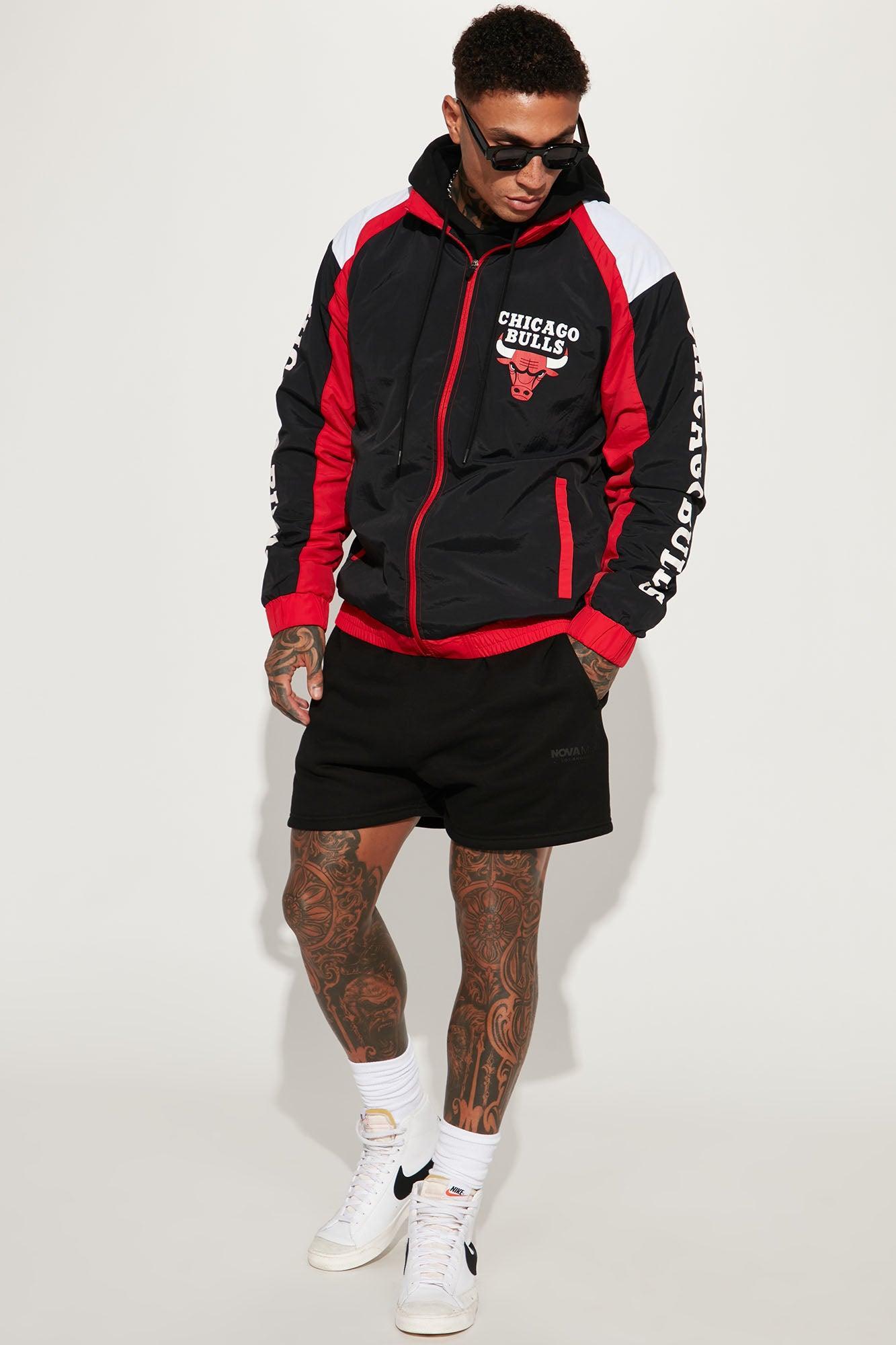 Chicago Bulls Threat Jacket - Black/Red Product Image