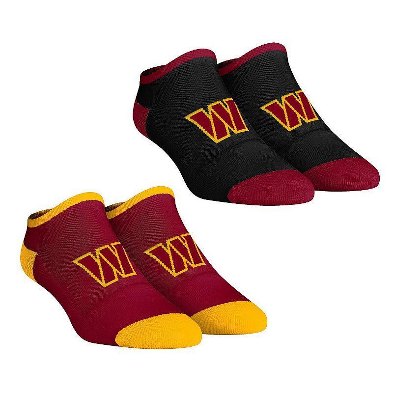 Womens Rock Em Socks Washington Commanders Core Team 2-Pack Low Cut Ankle Sock Set Product Image