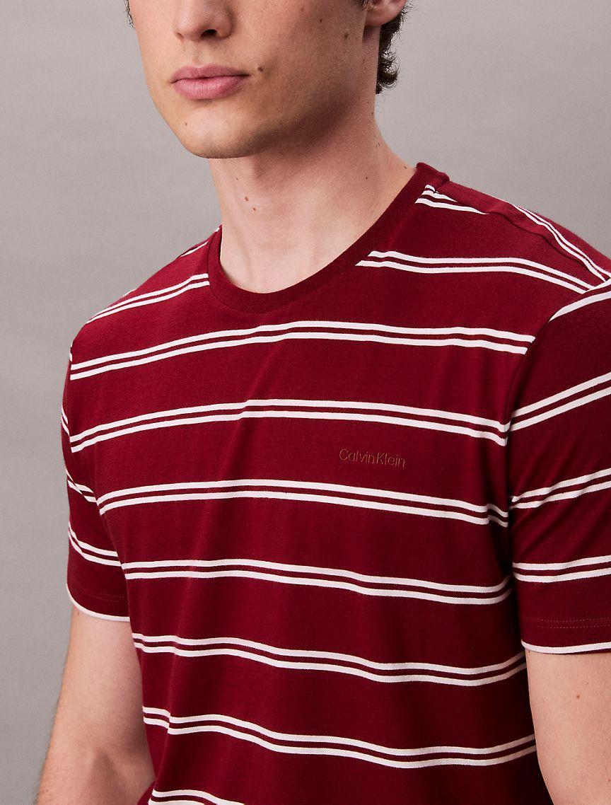 Liquid Touch Stripe Crewneck T-Shirt Product Image