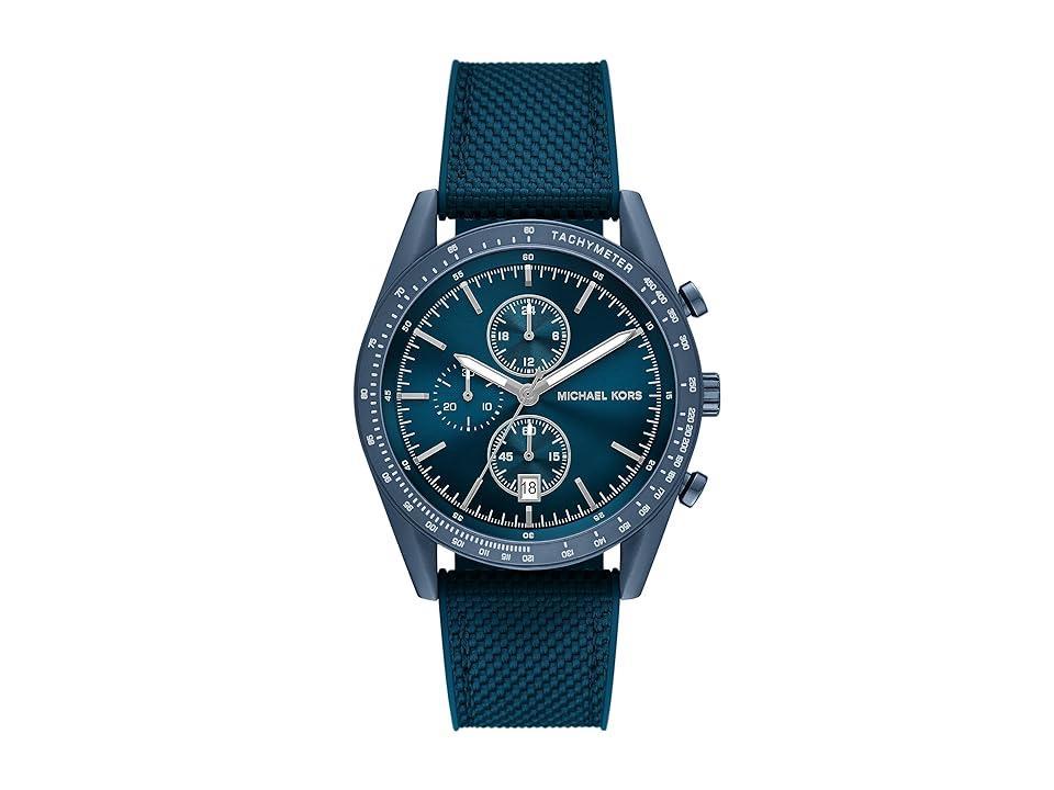 Michael Kors Mens Warren Chronograph Black Nylon Strap Watch Product Image