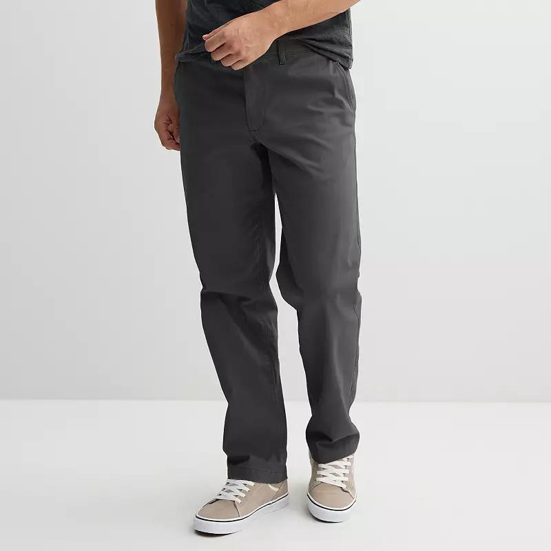 Men's Sonoma Goods For Life® Flexwear Loose Fit Chinos, Size: 32X30, Iron Ore Product Image